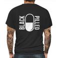 Blackpilledcom White Logo Mens Back Print T-shirt