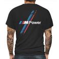 Bmw M Power Tyres Wheels T-Shirt Mens Back Print T-shirt