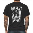 Bob Marley Black And White Photo Mens Back Print T-shirt