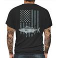 Bonito Fishing Vintage American Flag Tuna Skipjack Fisherman Mens Back Print T-shirt