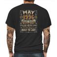 Born In May 1996 25Th Birthday Gift Retro 25 Years Old Mens Back Print T-shirt