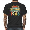 Born In November 1966 55Th Birthday Gift Retro 55 Years Old Mens Back Print T-shirt