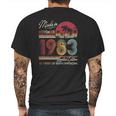 Born November 1983 Birthday Gift Made In 1983 38 Years Old Mens Back Print T-shirt