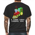 Boys Funny Valentines I Choo Choo Choose You Mens Back Print T-shirt