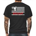 Braaap Vintage Usa American Flag Dirt Bike Mens Back Print T-shirt