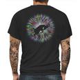 Bucking Goat Silhouette Bright Explosion Mens Back Print T-shirt