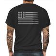 Bullet American Flag T-Shirt Mens Back Print T-shirt