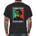 Burnings Spear Green And Red Mens Back Print T-shirt