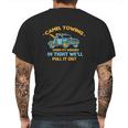 Camel Towing Successfully Pulling Out Mens Back Print T-shirt