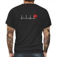 Canada Heartbeat Love T-Shirt Canada Dominion Day Tshirt Mens Back Print T-shirt