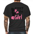 Cancer Fight Like A Girl Pink Ribbon Breast Cancer Graphic Design Printed Casual Daily Basic Mens Back Print T-shirt