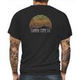 Canon City Colorado Mountain Sunset Winter Mens Back Print T-shirt