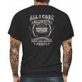 All I Care Cadillac Mens Back Print T-shirt