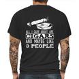 All I Care About Are Cigars And Maybe Like 3 People Cigar Graphic Design Printed Casual Daily Basic Mens Back Print T-shirt