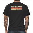 Carrillo Surname Funny Retro Vintage 80S Birthday Reunion Mens Back Print T-shirt