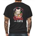 Cat Neko Anime Kawaii Mens Back Print T-shirt