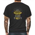 Chaplain Appreciation Miracle Worker Mens Back Print T-shirt