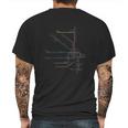 Chicago L Map Cta Elevated L Train Metro Transit Mens Back Print T-shirt