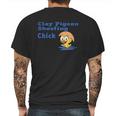 Clay Pigeon Shooting Chick Mens Back Print T-shirt