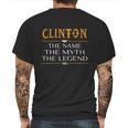 Clinton Legend Name Clinton - Teeforclinton Mens Back Print T-shirt