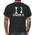 Coach K Face 1000 Wins 1K Mens Back Print T-shirt