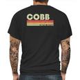 Cobb Surname Funny Retro Vintage 80S 90S Birthday Reunion Mens Back Print T-shirt