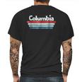 Columbia Retro Design Mens Back Print T-shirt