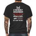 Combat Engineer Mechanic Explosive Mens Back Print T-shirt