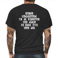 Under Communism Id Be Starving Too Much To Have This Mens Back Print T-shirt