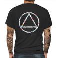 Cool Aa Symbol Narcotics Anonymous Na Aa Funny Gift Mens Back Print T-shirt