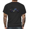 Cool Snoopy Riding Motorcycle Peanuts Mens Back Print T-shirt