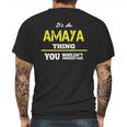 Cool T-Shirt For Amaya Mens Back Print T-shirt