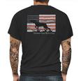 Country Life Outfitters Pointer Dog American Flag Mens Back Print T-shirt