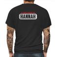 Of Course Im Right I Am Hannah Mens Back Print T-shirt