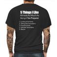 Cpa Accountant Tax Preparer Season Bacon Mens Back Print T-shirt