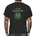 Cranston Surname Scottish Clan Tartan Crest Badge Mens Back Print T-shirt