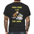 Curious George My Spirit Animal Eating Cake Mens Back Print T-shirt