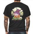 Cute Axolotl Halloween Costume Pumpkin Pastel Goth Graphic Design Printed Casual Daily Basic Mens Back Print T-shirt