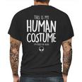 Cute Halloween Funny Halloween Day This Is My Human Costume Im Really An Alie Mens Back Print T-shirt