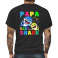 Cute Papa Of The Baby Shark Mens Back Print T-shirt