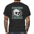 Cyber Hacker Computer Security Expert Cybersecurity Mens Back Print T-shirt