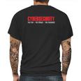 Cybersecurity Cyber Security The Few The Proud The Paranoid Mens Back Print T-shirt