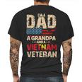 Mens Dad Grandpa Husband Us Flag Vietnam Veteran Father Day Mens Back Print T-shirt