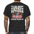 Mens Im A Dad Grandpa And Vietnam Veteran - Nothing Scares Me Mens Back Print T-shirt