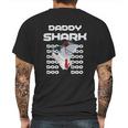 Daddy Shark Cool Dad Dad Birthday Gifts Mens Back Print T-shirt