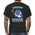 Daddy Shark Doo Doo Funny Fathers Day Gift Mens Back Print T-shirt