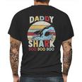 Daddy Shark Family Time Dad Birthday Gifts Mens Back Print T-shirt