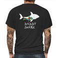 Daddy Shark Puzzle Dad Birthday Gifts Mens Back Print T-shirt