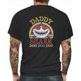 Daddy Shark Vintage Design Mens Back Print T-shirt