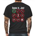 Dam N It Jim Mens Back Print T-shirt